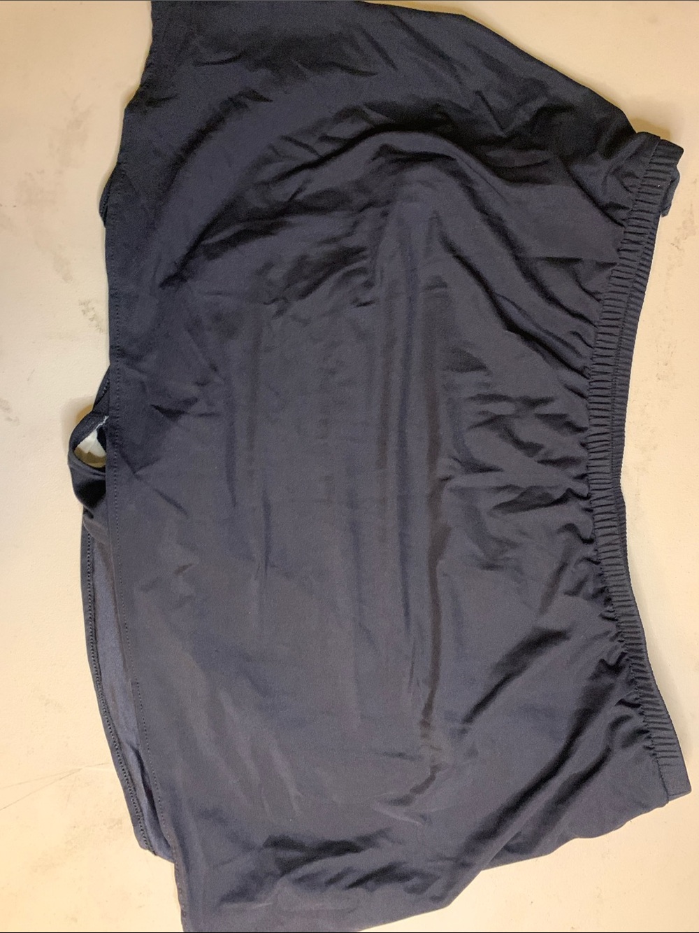 Women’s Navy Bikini Bottoms with Elastic Waist